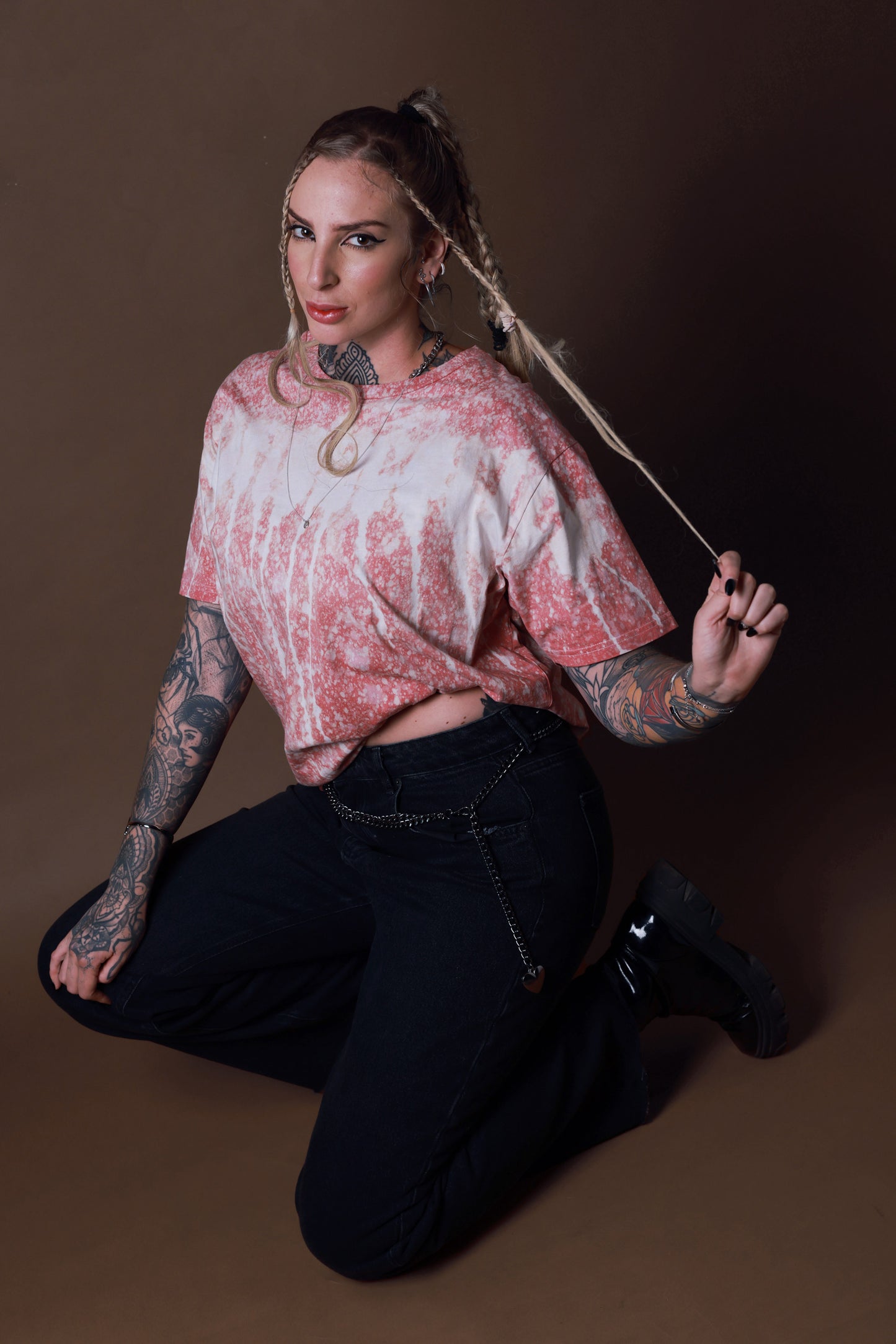 Younghearted Pink Fade Tee by @nikita.nikinga