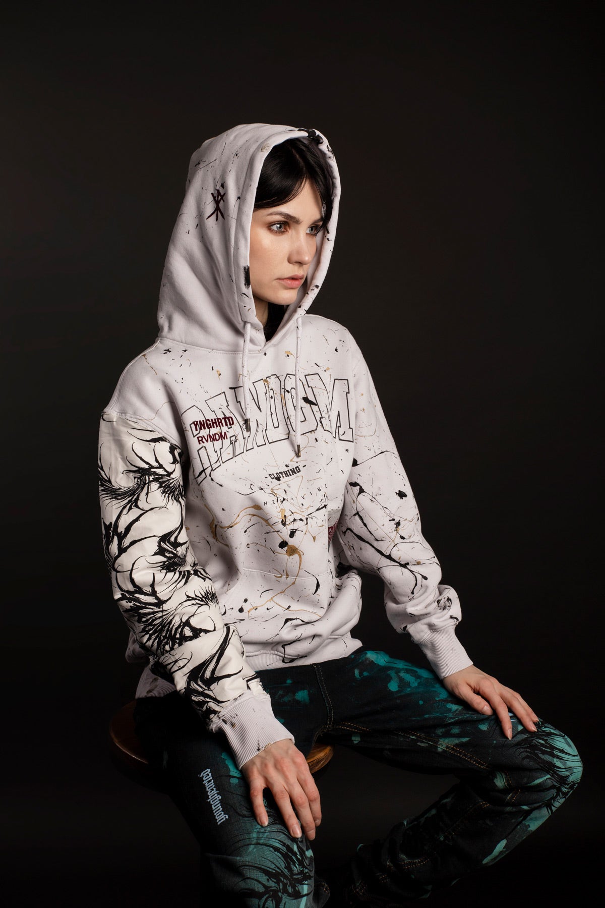 RVNDM & YNGHRTD 'Death Vibes' HOODIE