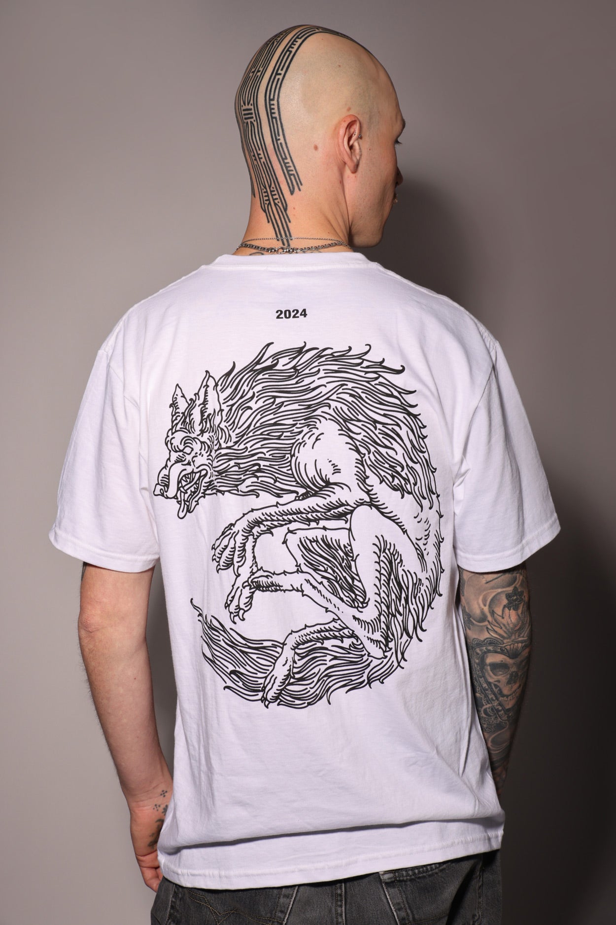 Ambigram Shirt 2024 White