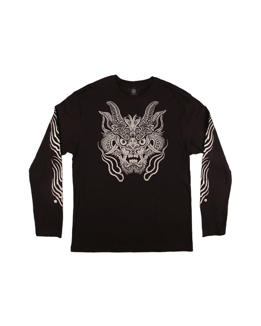 Tiger and flames longsleeve tee