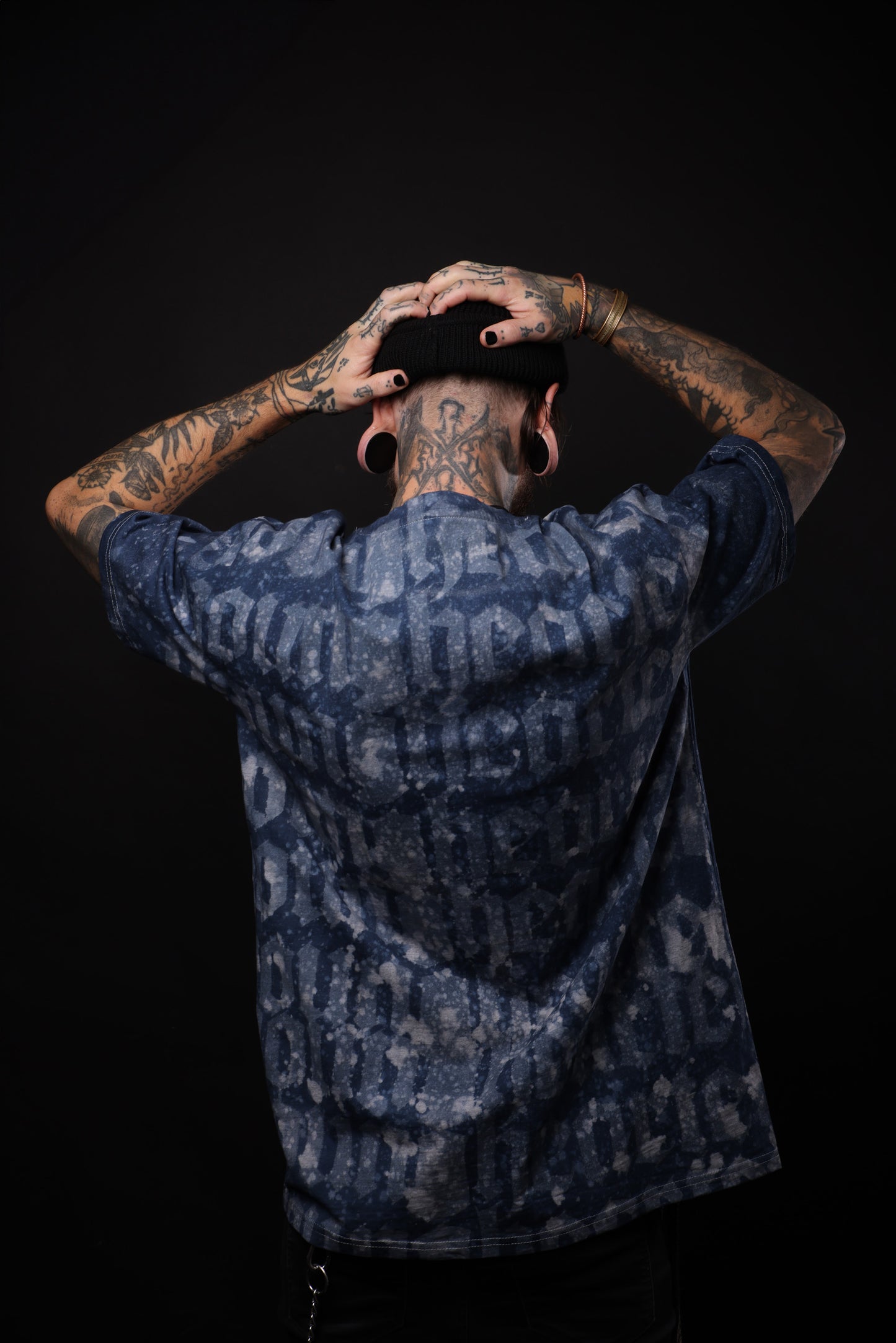 Younghearted Blue Ghost Script Tee by @nikita.nikinga