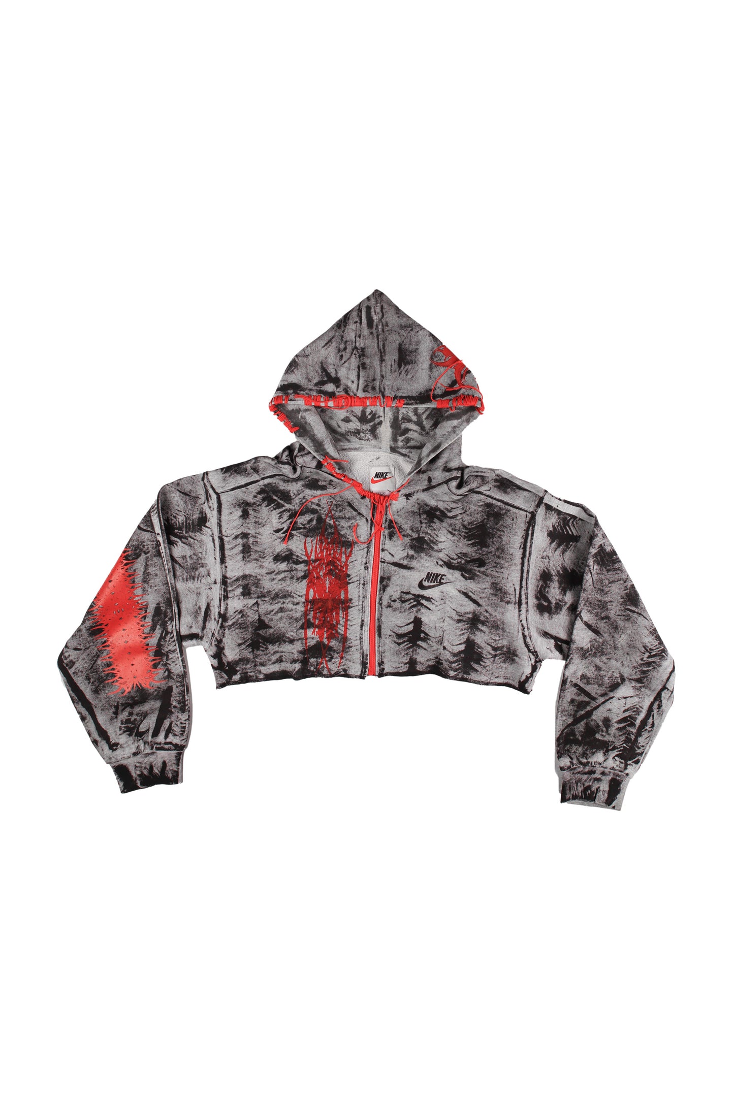 CROPPED NIKE ZIPPER HOODIE