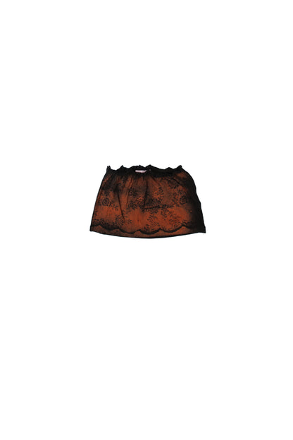 Bleached Lace Print Crop Top & Mini Skirt Set