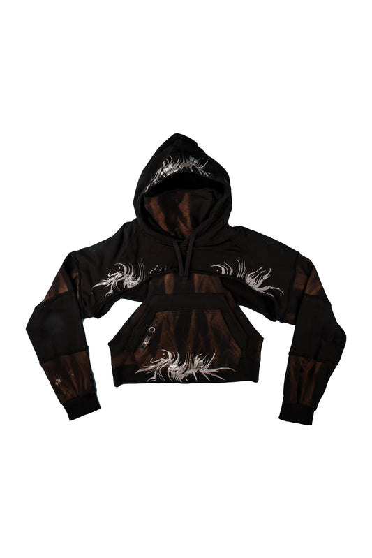 “Believe me not” deconstructed hoodie