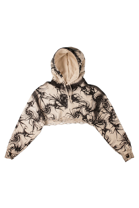 “Emetreo” cropped hoodie