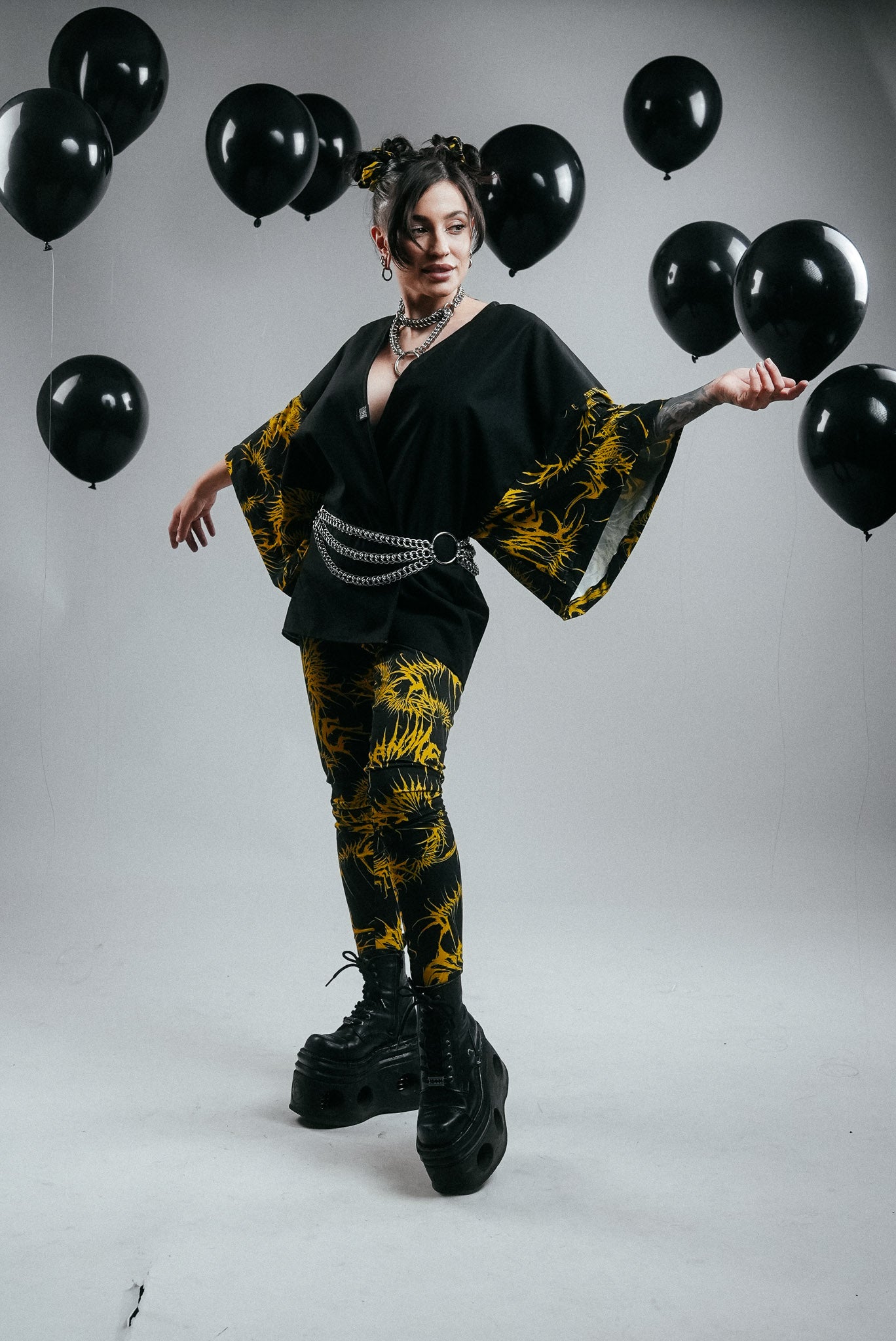 Golden Shadow kimono