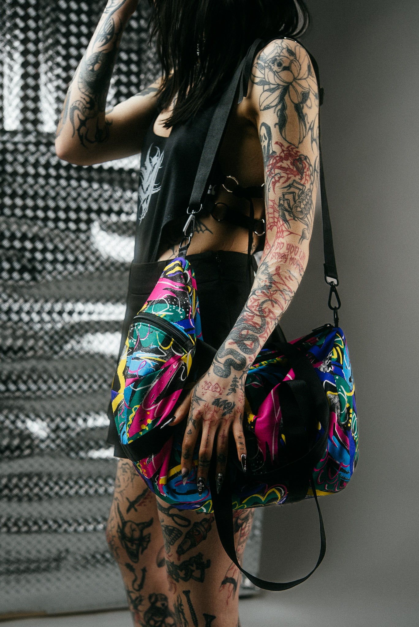 Colorful gym bag