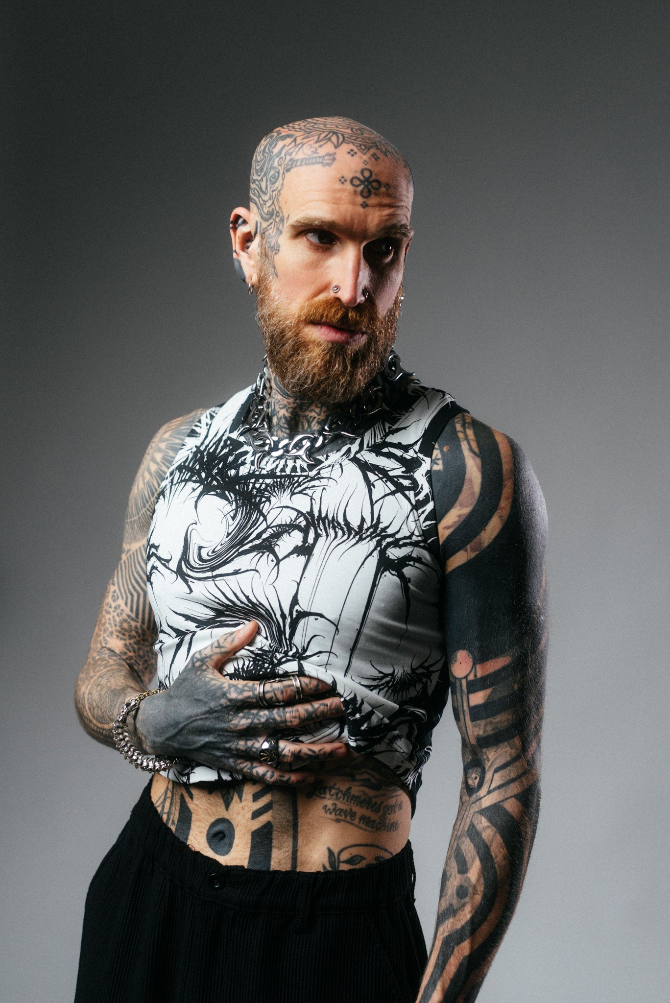 Monochrome Flow – Racer Back Tank