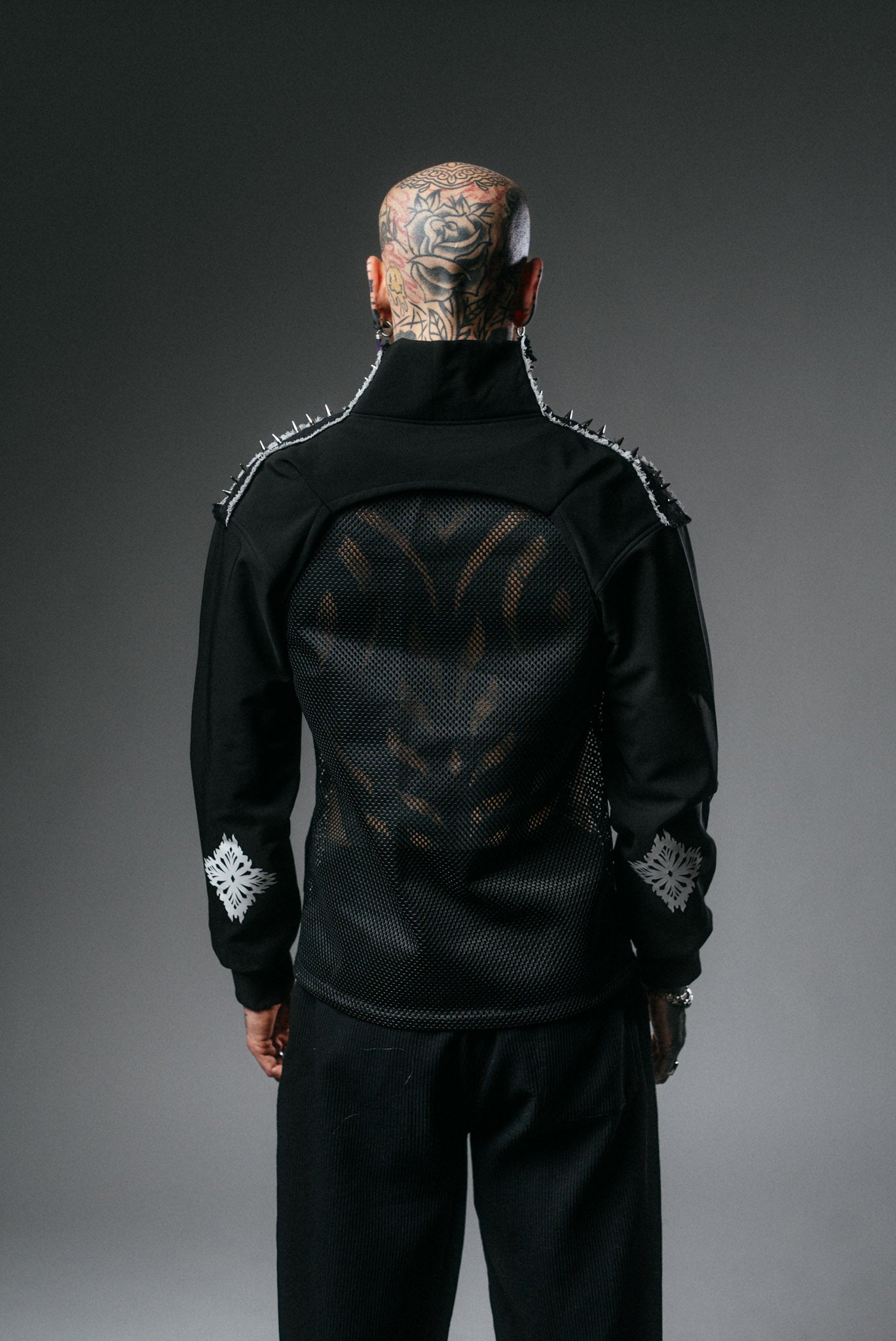 Cropped Jacket with Spikes
