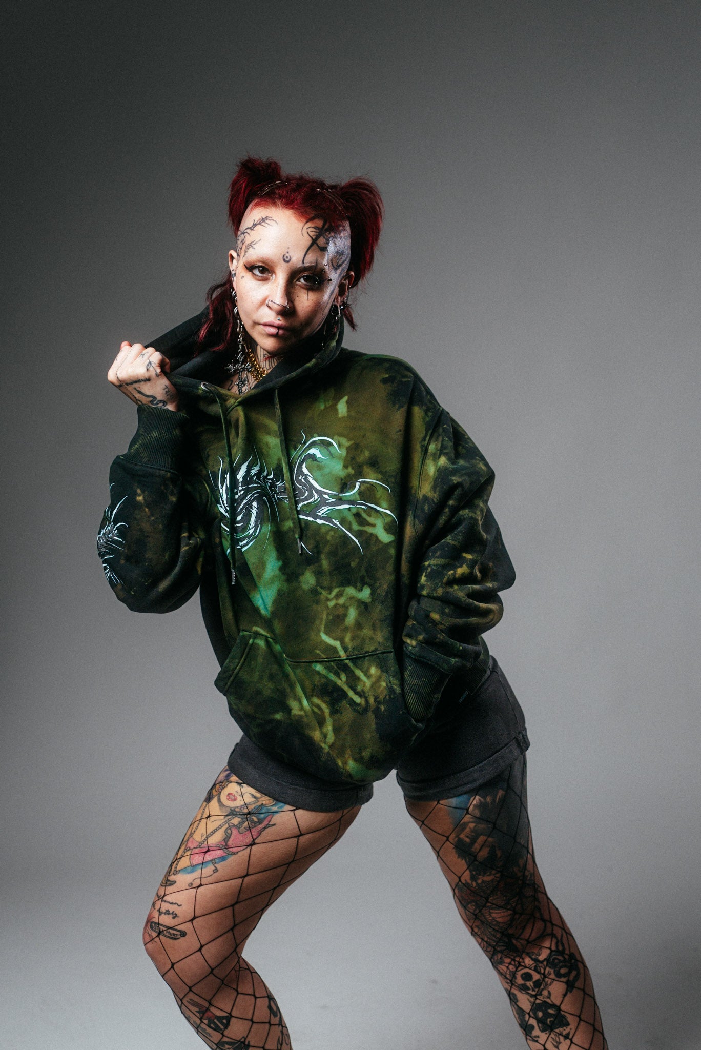 Camouflage Emerald Hoodie