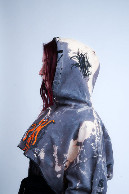 VIRTUAL HIGH // REWORKED SLOPE HOODIE