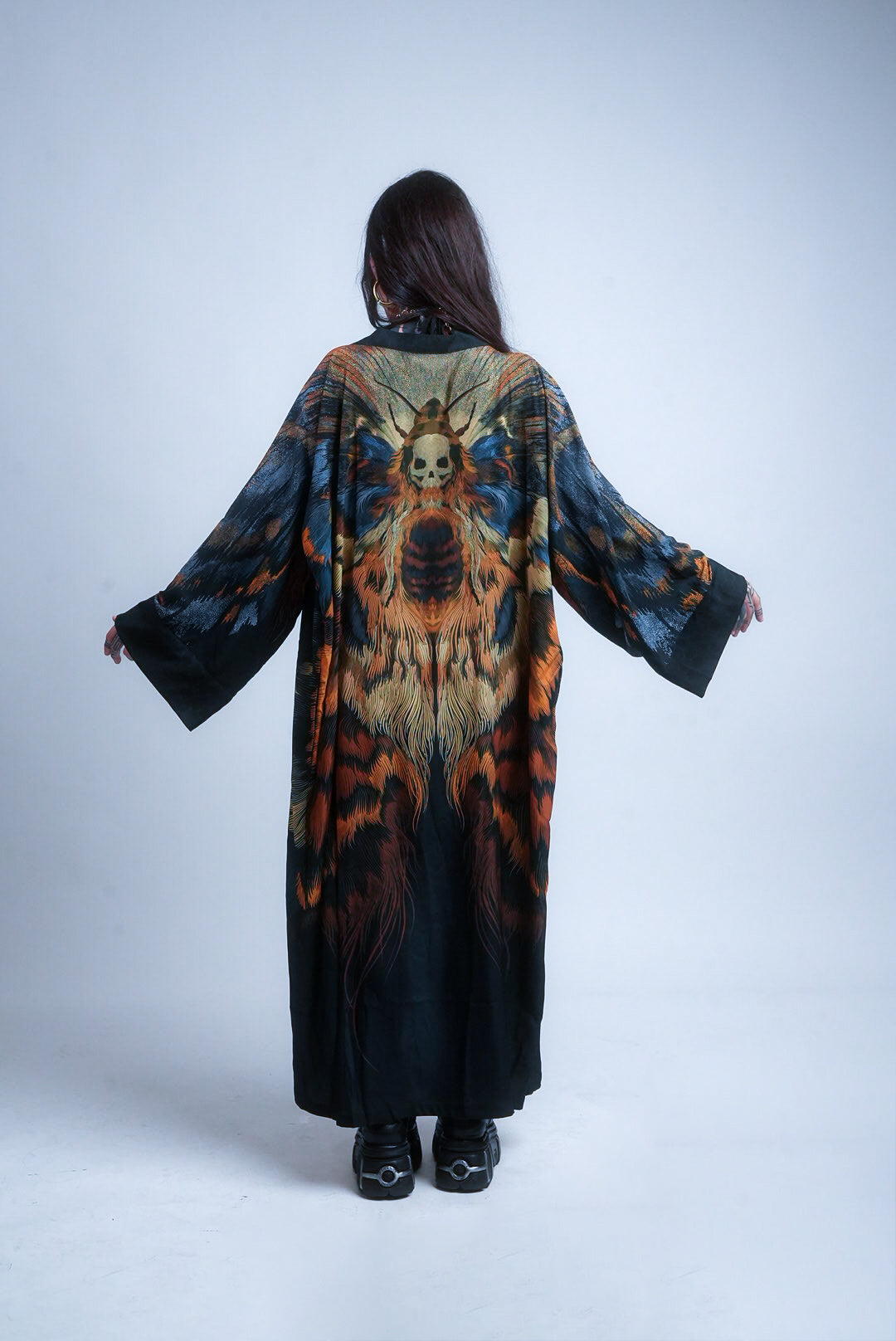 SHINOGA DARK EXTRA LONG KIMONO