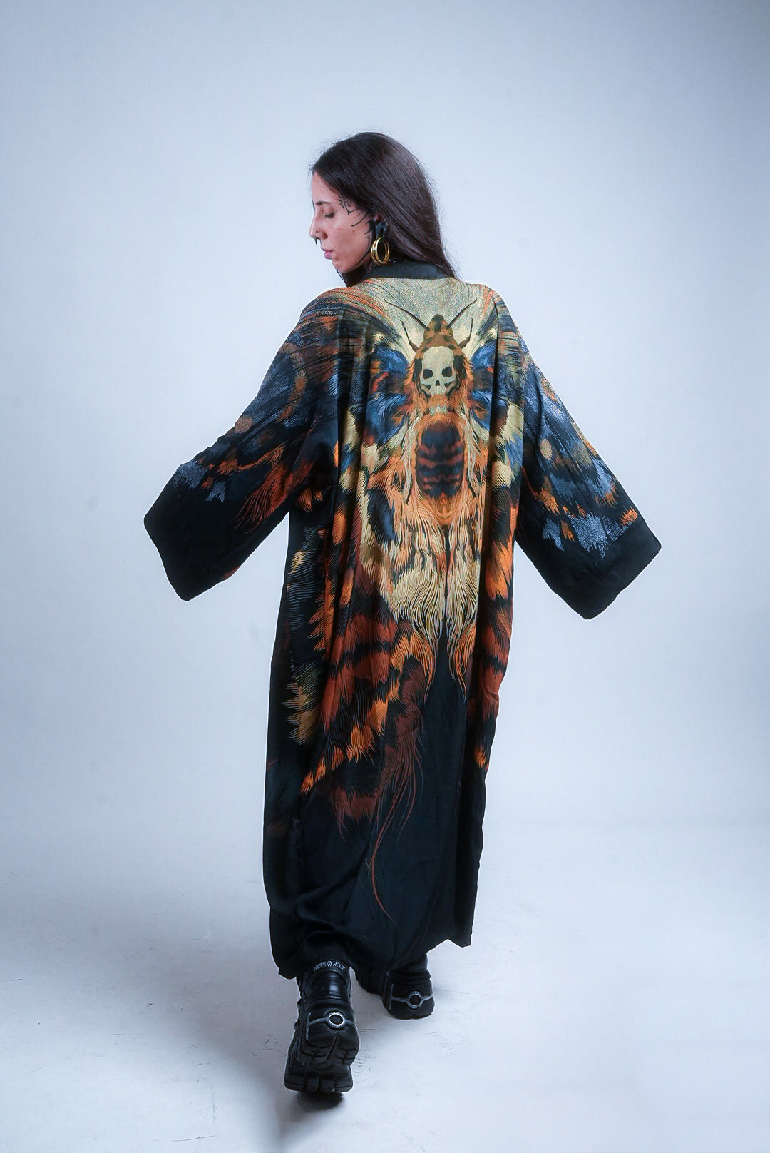 SHINOGA DARK EXTRA LONG KIMONO