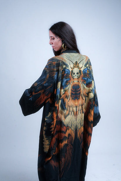 SHINOGA DARK EXTRA LONG KIMONO