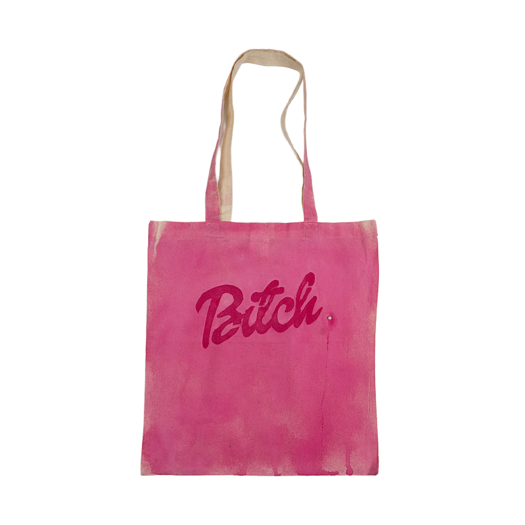 Bitch print tote bag