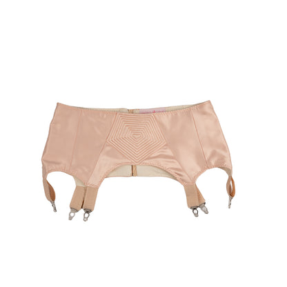 Baby-pink garter suspenders