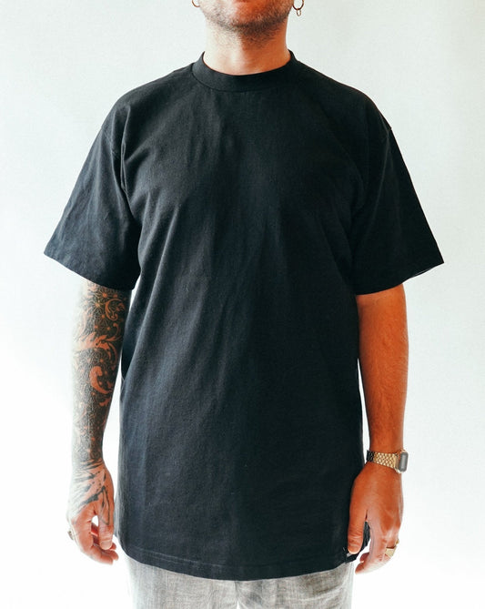 YNGHRTD BENCHMARK SHIRT [PLAIN BLACK] - Younghearted.Clothing @younghearted.cl